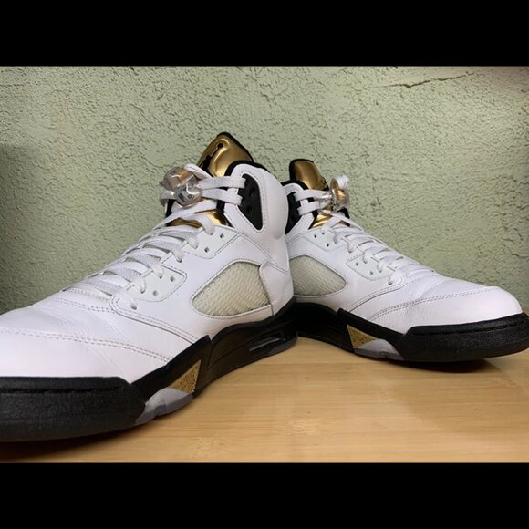 RARE 🚀Nike Air Jordan‎ 5 Retro Olympic Size 13 VNDS - Picture 4 of 10